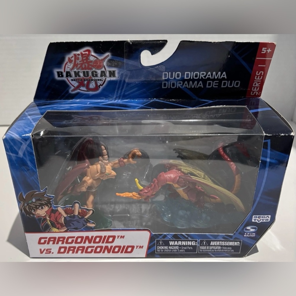 Bakugan Duo Diorama Series 1 Gargonoid vs. Dragonoid Mini Figure 2-Pack New